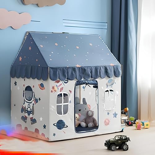 Gurukrupa International®, Tent for Kids Outdoor and Indoor Theme Castle Tent for Girls & Boys Medium Size Light Weight Kids Play Tent House for 3-13 Year Old Kids Girls and Boys. (White Space Home)