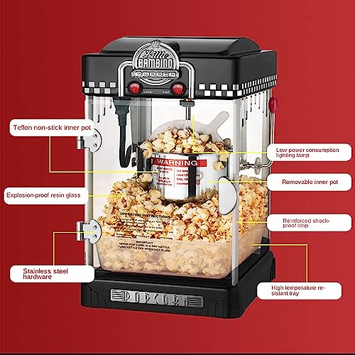 Máquina de palomitas de maíz para uso doméstico y comercial, ideal para fiestas y noches de cine