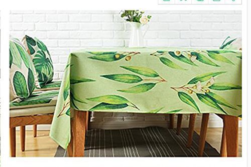 MU Mesa de Comedor de Estilo Europeo con Mantel de Estilo Mantel Mantel Retro Restaurante de Tienda de Pasteles Mantelería de Tela Mantel de decoración Verde Mesa de café sin Olor Tap