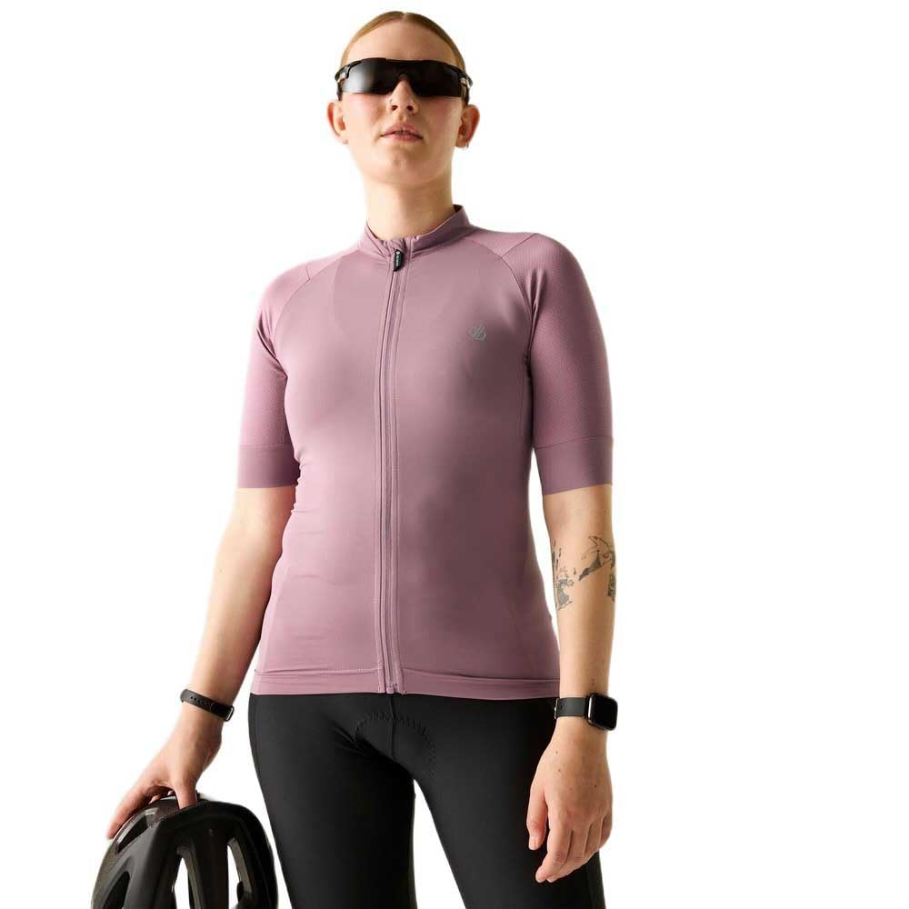 Dare2b Women's Lightning Short Sleeved Cycling Jersey, Breathable Reflective Bike Top