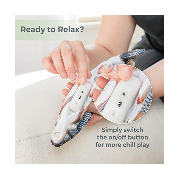 Floppy-Fish-Dog-Toy-Interactive-Dog-Toy-with-Moving-Tail-Extra-Skin-USB-Charged-Flopping-Fish-Toy-for-Dogs-up-to-30lb-Small-Dog-Toys-Interactive-for-Excercise-IQ-Machine-Washable-Cover USB Charged Flopping Fish Toy for Dogs