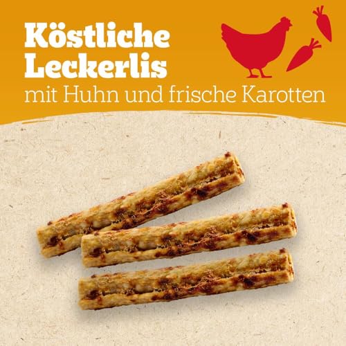 PEDIGREE RANCHOS Hundesnacks Huhn Kaustangen für Hunde, 8x60g - Leckere Kausticks