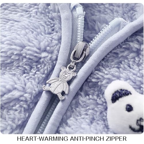 Image of NAMAN Soft Fleece Hooded Long Sleeve For New Born Baby Winter Wear Keep Warm Baby Clothing Sets ||For Baby Boys and baby Girls Unisex Suit Infant Clothes First Gift.