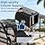Gotland 10 FT x 15 FT Metal Carport, Heavy Duty Carport with Reinforced Frame, All-Weather Car Canopy with Reinforce Wind-Resistant Roofs, Multi-Functional Outdoor Garage for Car Truck Black