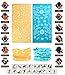 VANCROWN Headwear Wide Headbands Scarf Head Wrap Mask Neck Warmer (9PC.Paisley Series.1)