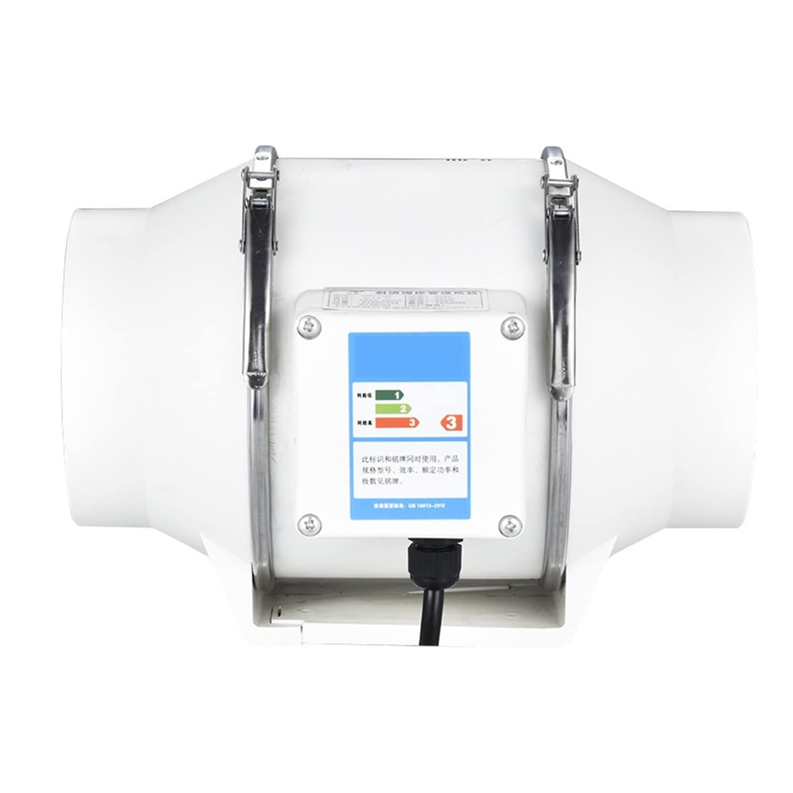 Ventiladores De Escape Redondos Hogar Silencioso Tubo En Línea Ventilador Conducto Extractor Baño Ventilación Cocina Pared Inodoro Limpieza Aire,Fácil mantenimiento(5inch(HF125))