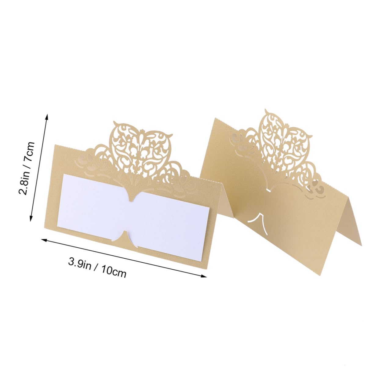 OUNONA 150stücke -cut Platzkarten Mit Floralen Motiven Für Hochzeiten Und Veranstaltungen Elegante Tischkarten Für Namensbeschriftung Und Dekoration Goldene Farbe