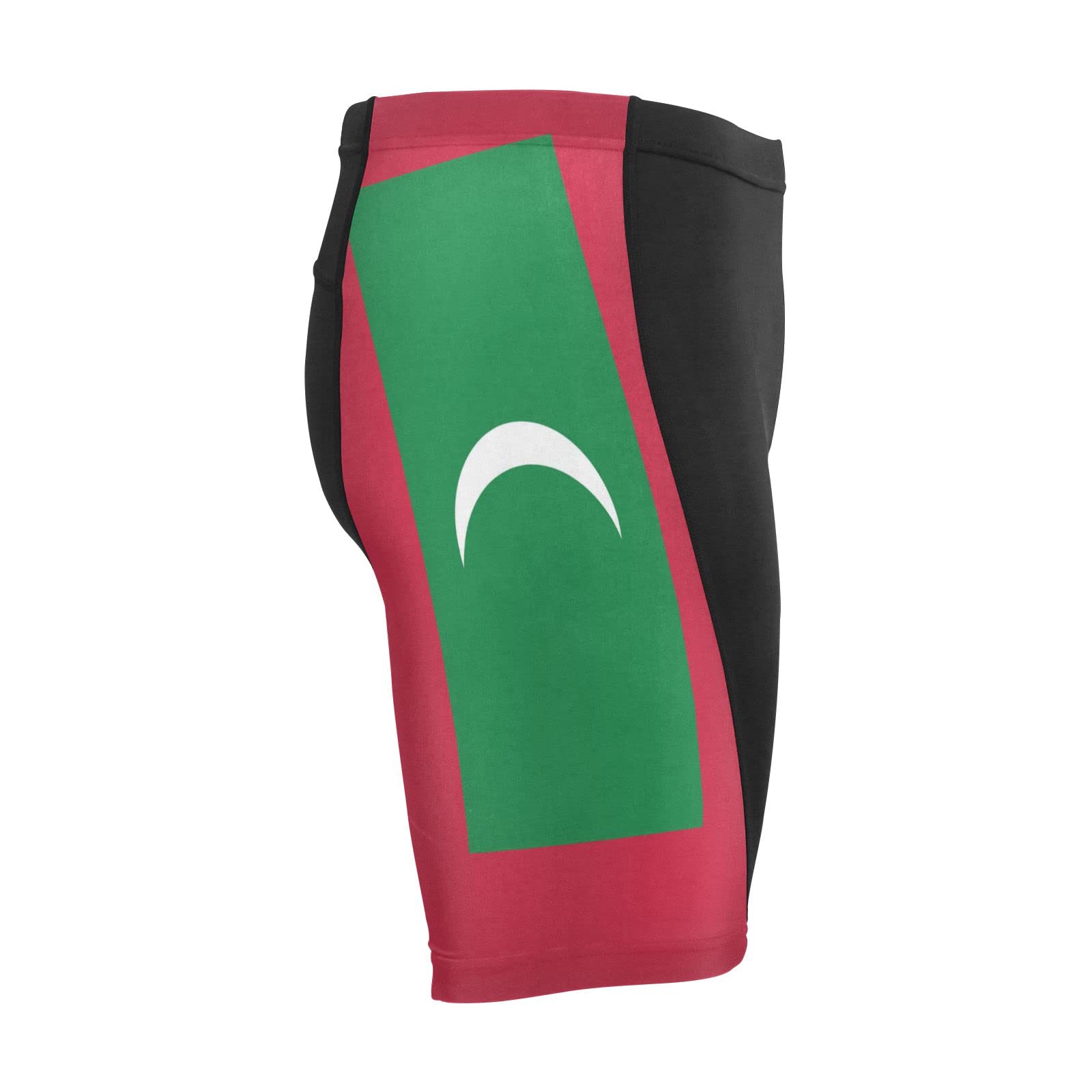 Maldives Flag Men's Bike Shorts Padded Cycling Bicycle Biking Shorts Tight Multicolor