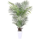 Kazeila Plantas Artificiales 120cm Palmera Plantas Artificial Grande Decorativas Arbol Artificial Decoracion Interior Hogar Salon Jardin(1Pack)