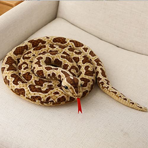 Serpiente de peluche gigante de 200 cm OUKEYI ideal como almohada decorativa infantil