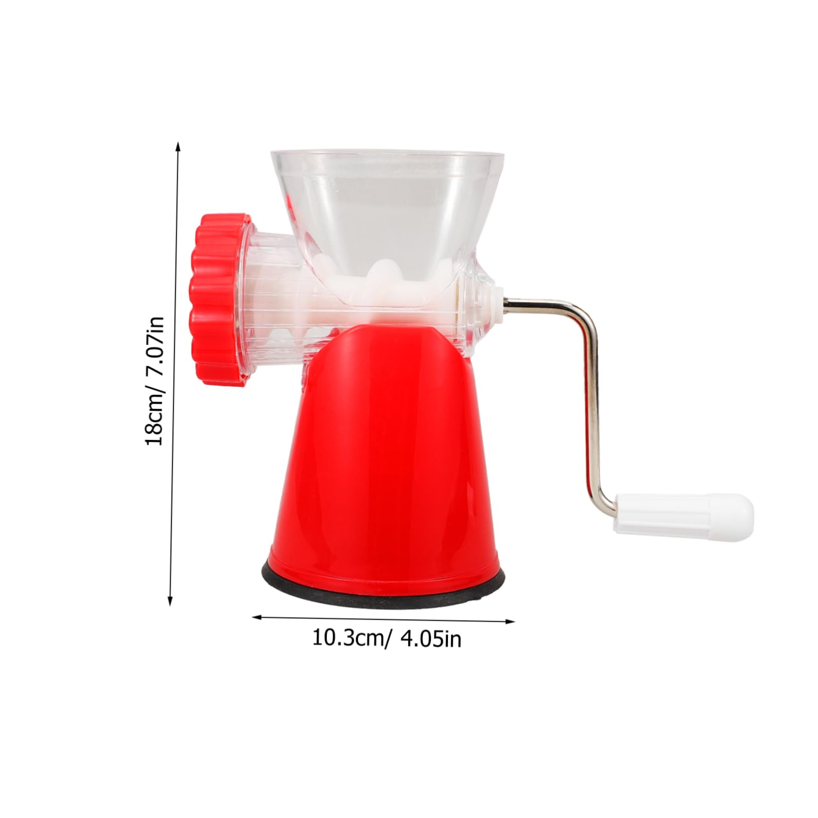 GRIRIW Meat Grinder Meat Manual Fine Coarse Plates Sausage Filler Easy to Clean Maintain