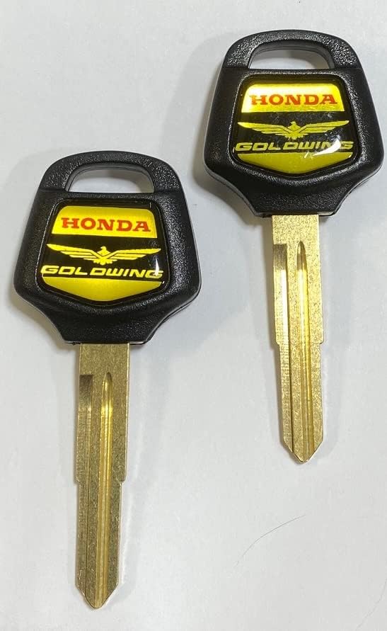 2-Honda Goldwing Key Blanks with Logo Fits 2001 thru 2018 Uncut Blanks SafeCo Brands