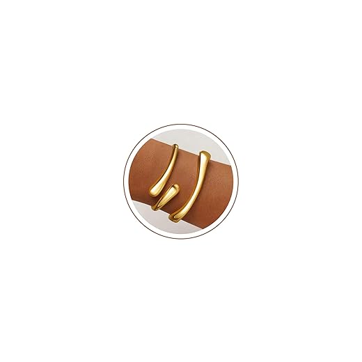 Gold Bracelets for Women Trendy, 18K Gold Plated Bangle Bracelet Set Chunky Twist Cuff Gold Bracelet Non Tarnish Waterproof Jewelry Gifts for Women
