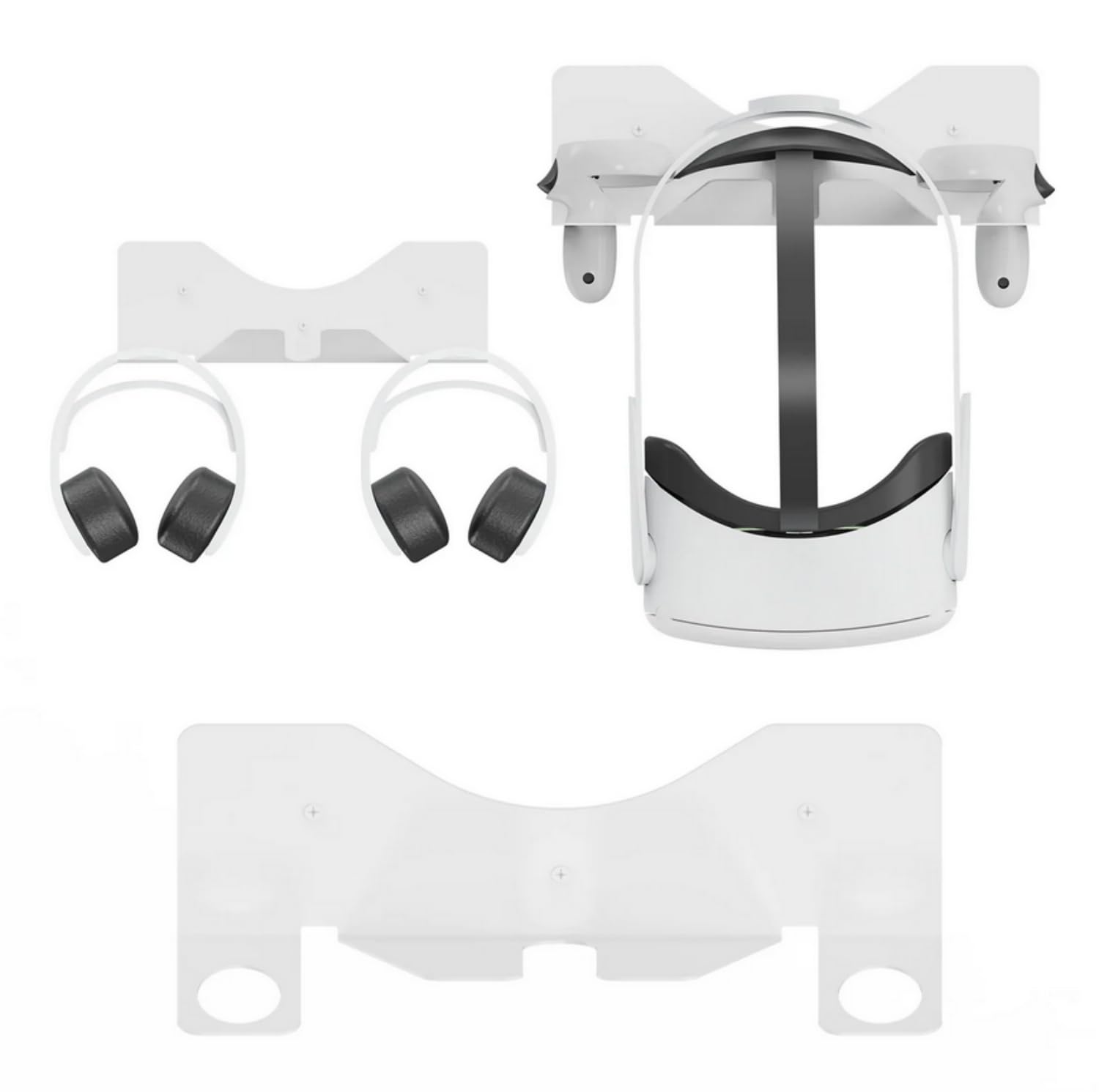 SKEIDO Wall Mount Metal Bracket Space Saving VR Glasses Storage Rack Holder Stable with Install Tool for Meta Quest 3/Mate Quest 2