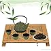 26 oz Japanese Cast Iron Pot Tea Set - Teapot with Infuser and Trivet for Loose Tea Adults, Green