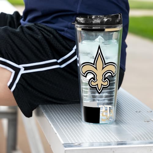 Image of Rico Industries NFL Football Double Wall Classic 16oz Or 20oz Tritan Tumbler W Lid