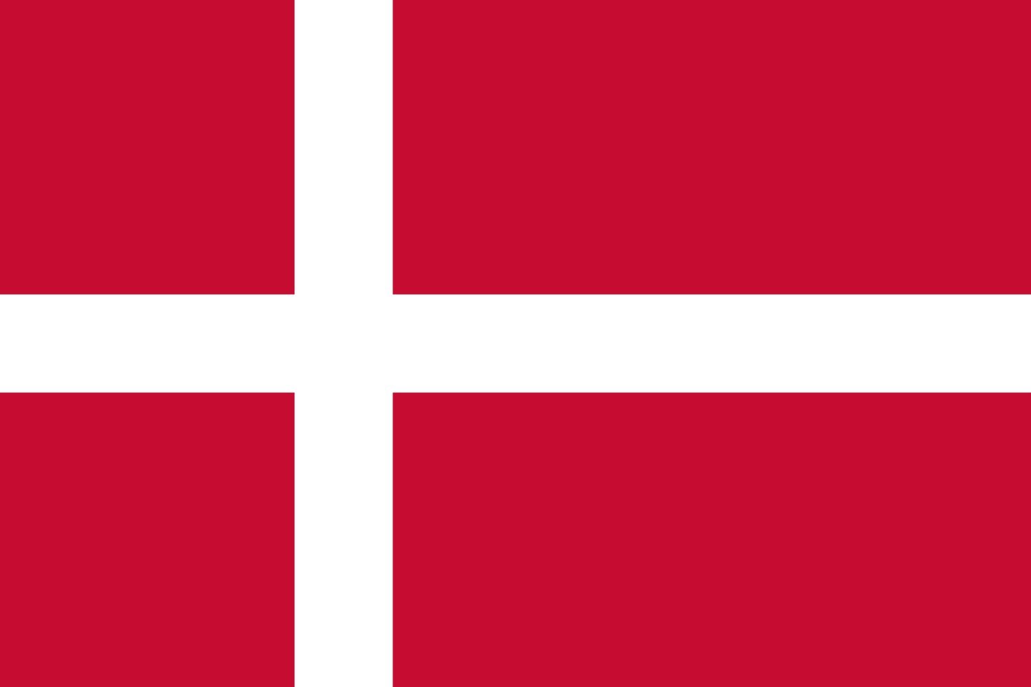 Drapeau Danemark pays scandinave horizontal 100x150 cm pour extérieur