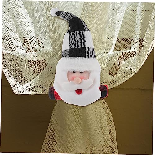 Hebilla de cortina de Santa para evitar que el viento mueva los visillos 4