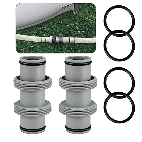 SIGANDG Raccord Tuyau Piscine 38mm,Raccord Pompe Piscine,Connecteur de Tuyau de Piscine pour Tuyau de Ø 38 mm, Adaptateur de Tuyau de Piscine pour Intex...