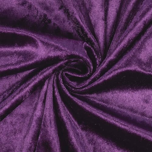Pannesamt Stoff glänzend, uni lila (Länge am Stück: ab 50cm / Breite: 150cm)