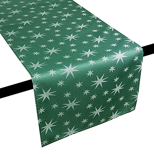 DecoHomeTextil Heimtextilmanufaktur Lurex Tischläufer Sterne Glitzer...