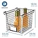iDesign Classico Storage Basket with Handles for Pantry, Kitchen, Bathroom, Countertop, and Desk Organization, Stackable-Small