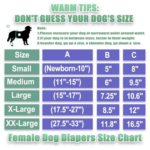Image of wegreeco Washable Female Dog Diapers Highly Absorbent Reusable Diapers for Dog in Heat Period, 3 Pack (Ink Painting, XX-Large)