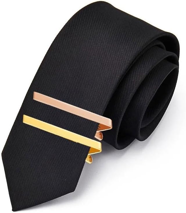 Men Tie Clip Copper Necktie Pin Bar Clasp Formal Business Clips Daily Wedding Ceremony Pins