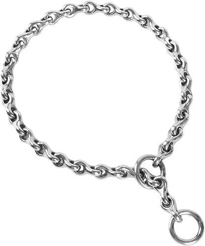 Mobius - Collar de cadena ajustable para perros grandes, 0.157 in, se adapta a perros con circunferencia de cuello de 16 pulgadas