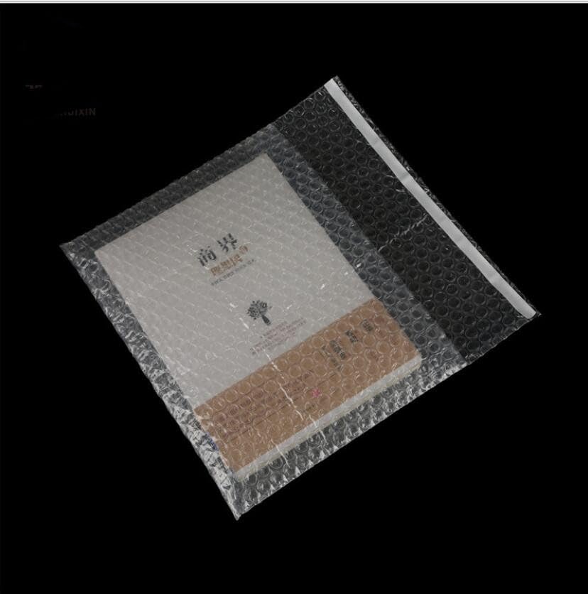 100pcs sacchetto di plastica antiurto autosigillante sacchetti di imballaggio in schiuma a bolle trasparenti sacchetto di ammortizzazione a doppio film-13x25 con 4 cm