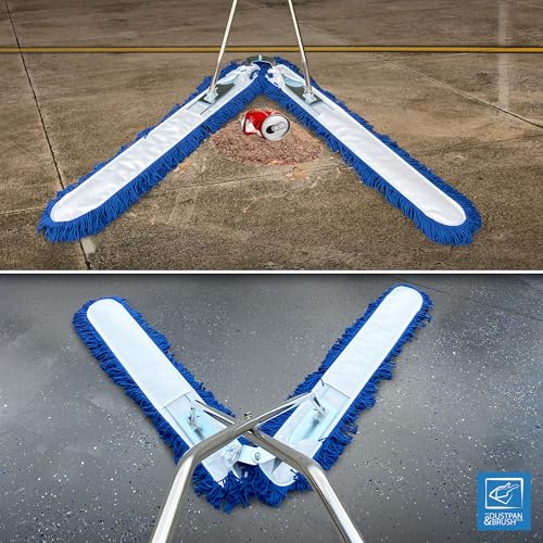 100cm V-Shaped Scissor Sweeper Mop – Hard Floor Cleaner with Washable Industrial Mop Head for Efficient Dust Pickup – Commercial Sweeping Broom for Warehouse Cleaning 7 100cm V-Shaped Scissor Sweeper Mop – Hard Floor Cleaner with Washable Industrial Mop Head for Efficient Dust Pickup – Commercial Sweeping Broom for Warehouse Cleaning - Image 7