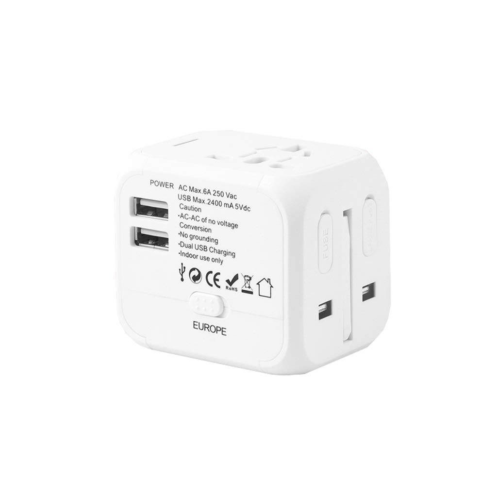 Adattatore da Viaggio Adattatore di Viaggio in Tutto Il Mondo, Adapter Travel Socket International, Portable Travel International Charging Socket Spina di Alimentazione multiporta
