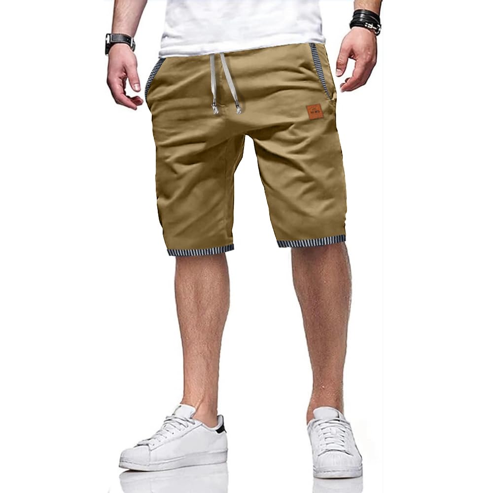 ZOXOZ Kurze Hosen Herren Shorts Herren Sommer Freizeit Chino Stretch Baumwolle mit Taschen