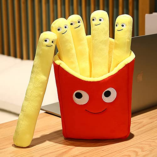 Oreiller en peluche frites contre la fatigue coussin de soutien lombaire