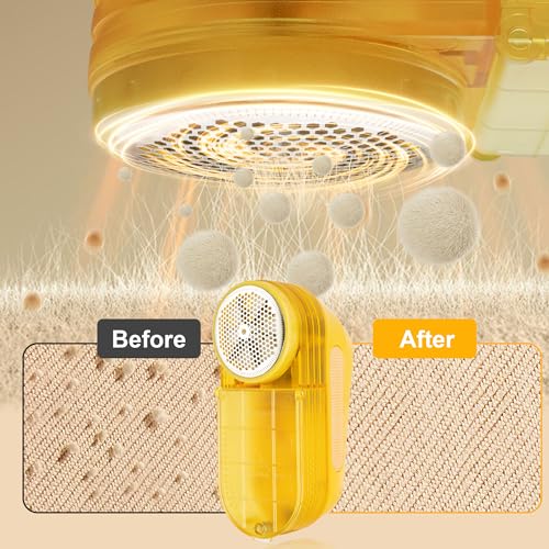 Image of Pill Remover Fabric Shaver for Clothes- 30W Power Electric Lint Remover, Industrial Sweater Pill Remover, Speed of 12000 RPM for Dry Cleaners /Clothes /Furniture /Bedding(No Charging Required)