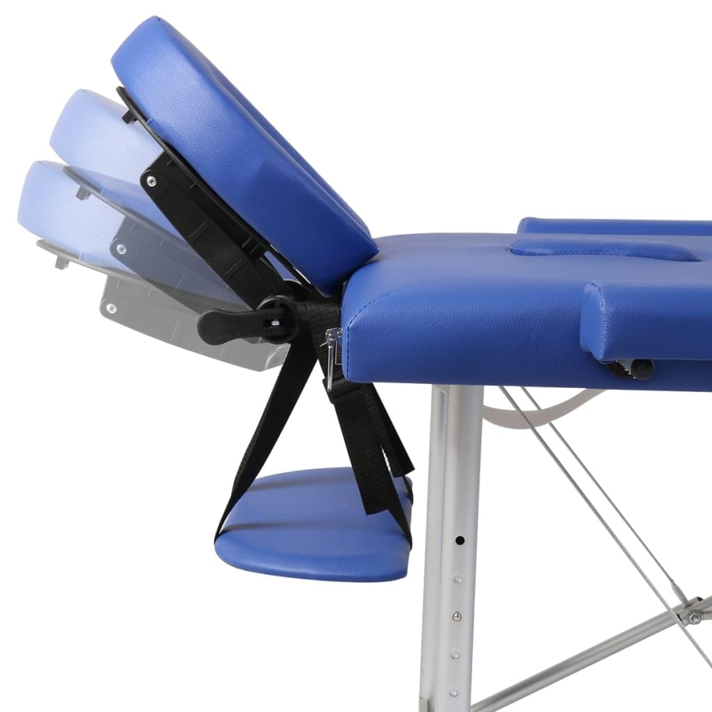 Générique Table de Massage Pliable Bleu 2 Zones avec Cadre en Aluminium,Santé & beauté,Hygiène personnelle,Massage & Relaxation,Tables de Massage,Bleu,13.5 KG,110086