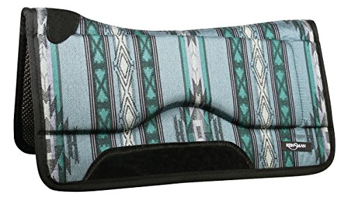 Reinsman Shock Absorbing Square Swayback Contour Saddle Pad, Tacky Too Bottom, 30' L x 30' D x 1' T,...