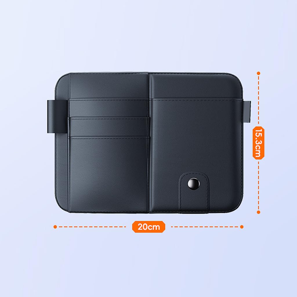 Organizador de Visera Solar Coche para RX(6seats) 2020-2025, Organizador Visera Coche PU Almacenamiento Visera Solar Cuero Accesorios