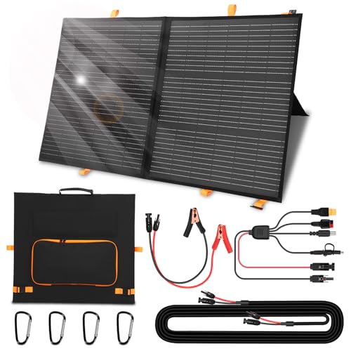 WODHMIEY 100W/200W Faltbares Monokristallines Solarpanel mit...