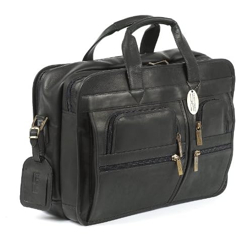 Claire Chase Executive Computer Briefcase, Black, One Size Cover