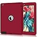 iPad 2 Case, iPad 3 Case, iPad 4 Case, Hocase Rugged Slim Shockproof Silicone Rubber+Hard Plastic Dual Layer Protective Case Cover for 9.7" iPad 2nd/3rd/4th Generation - Red/Black
