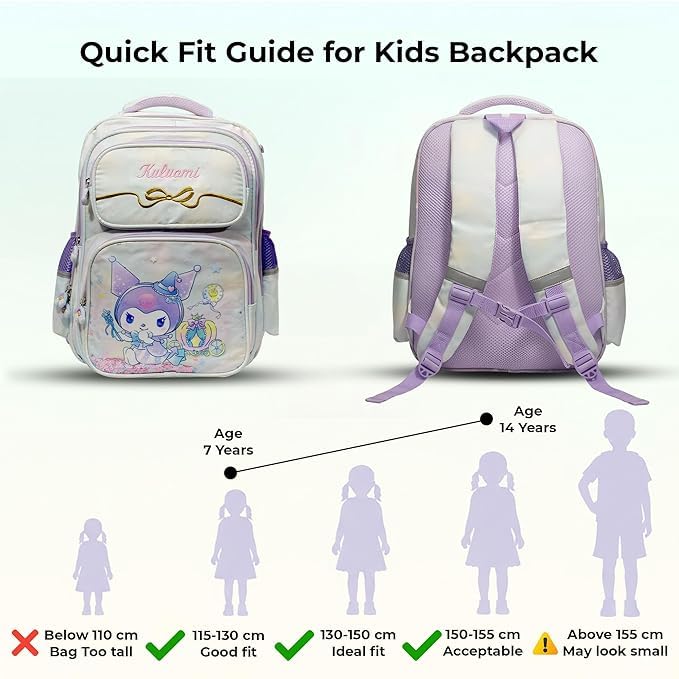 Image of 3D School Bag for Girls Boys & Kids | Lightweight Cartoon Backpack for School | Multi Compartment Primary School Bag | Durable Book and Lunch Backpack (6-13 Years)