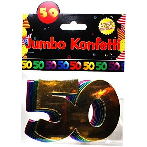 Confeti gigante "50" multicolor Cherioll Cover