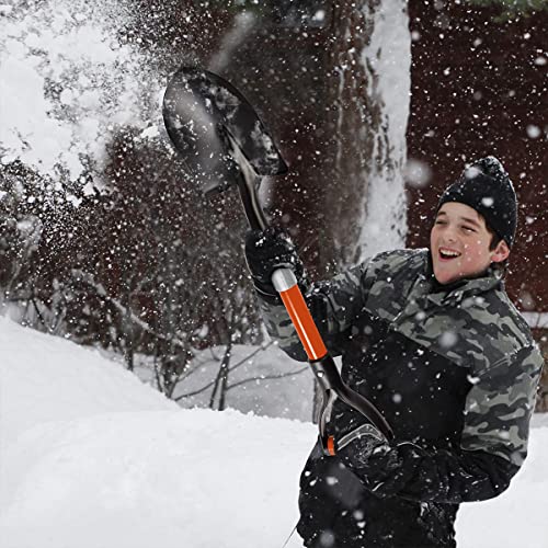 Dikuyeel Shovel For Digging, 28 Inches Small Shovel With D-Grip Fiberglass Handle, Round Small Shovel For Gardening, Metal Small Shovel For Digging Gardening (Red) #TOP7