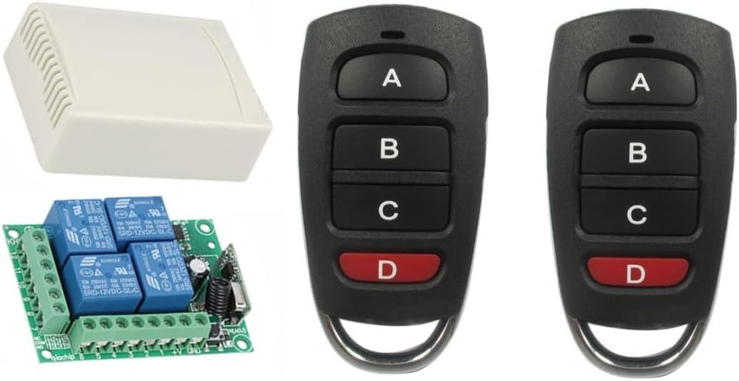 Ricevente 4 Ch Canali 220 V Volt + 2 Telecomandi 433 Mhz - Foto 9