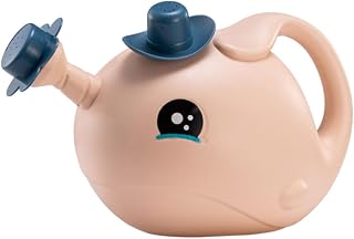 Creative Whale-Shaped Plastic Watering Can with Detachable Nozzle for Indoor and Outdoor Plants Lightweight Garden Pot for Succulents and Flowers Portable Pink Gardening Tool