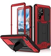 NINKI適応Galaxy S22Ultraカバー ケース [ SC-52C | SCG14 ] 衝撃保護 米軍MIL規格取得 スタンド付き 3層構造（アルミ×TPU×アルミ） ガラスフィルム付...