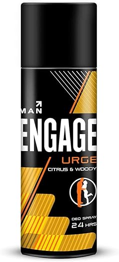 Engage Urge Deodorant For Men, Citrus and Woody, Skin Friendly, 150 ml Deo Body Spray