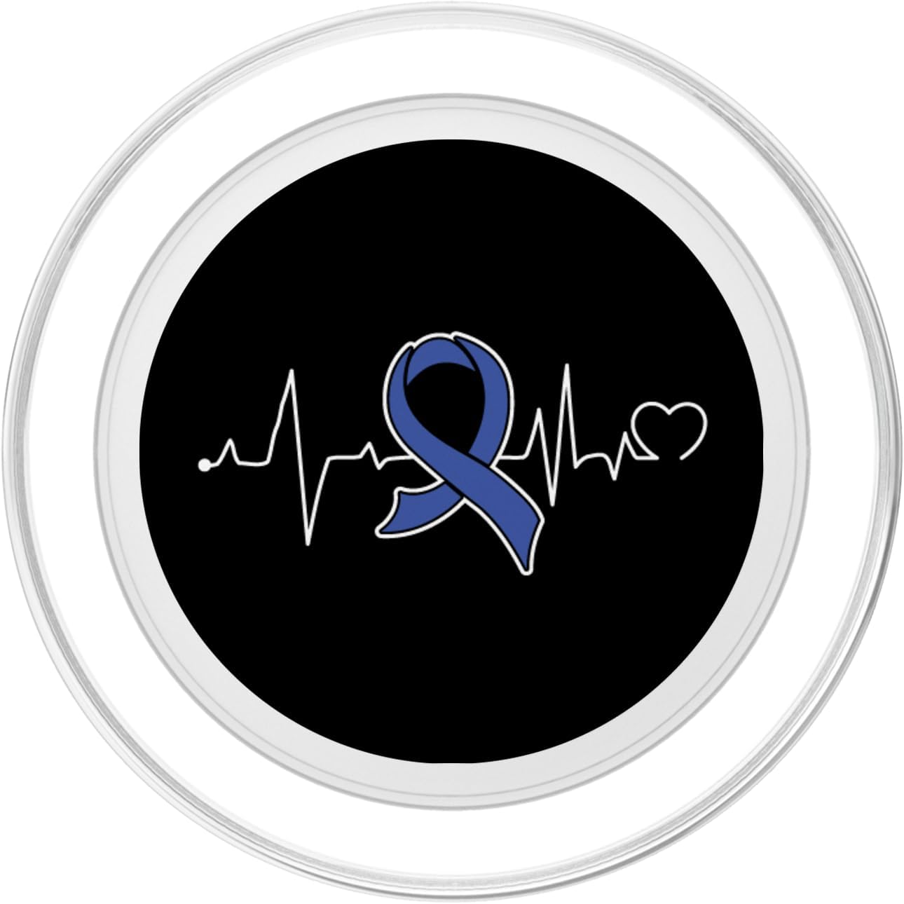 Heartbeat- Juvenile Arthritis Supporter Ribbon Mobile Stand PopSockets MagSafe PopGrip for iPhone