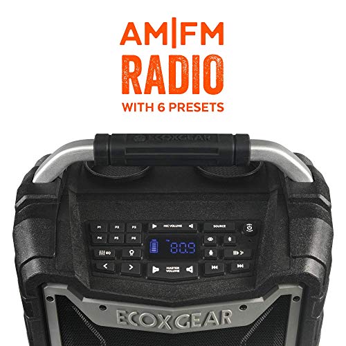Ecoxgear Ecotrek Gdi-Extrk210 Rugged Waterproof Floating Portable Bluetooth Wireless 100 Watt Stereo Smart Speaker And P (Renewed) #TOP3